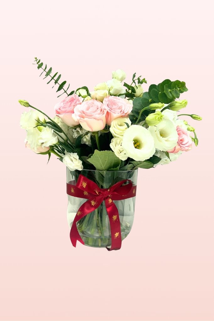 JC Signature Vase floral centerpiece for wedding reception tables in Dubai