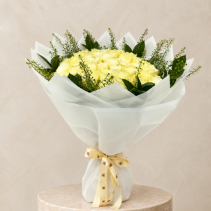 50 white roses bouquet dubai